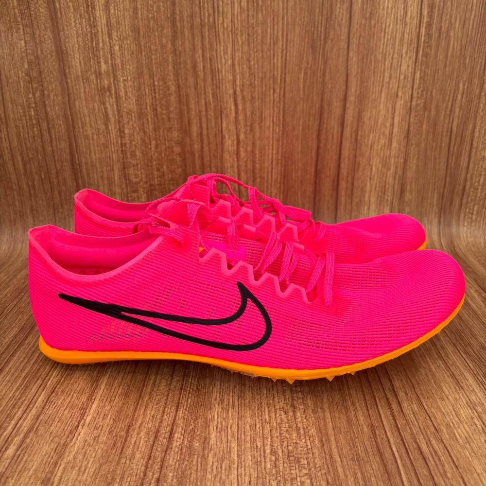 Nike Zoom Mamba 6 Track Spikes Mens 13‎ Pink Orange Distance Running NEW